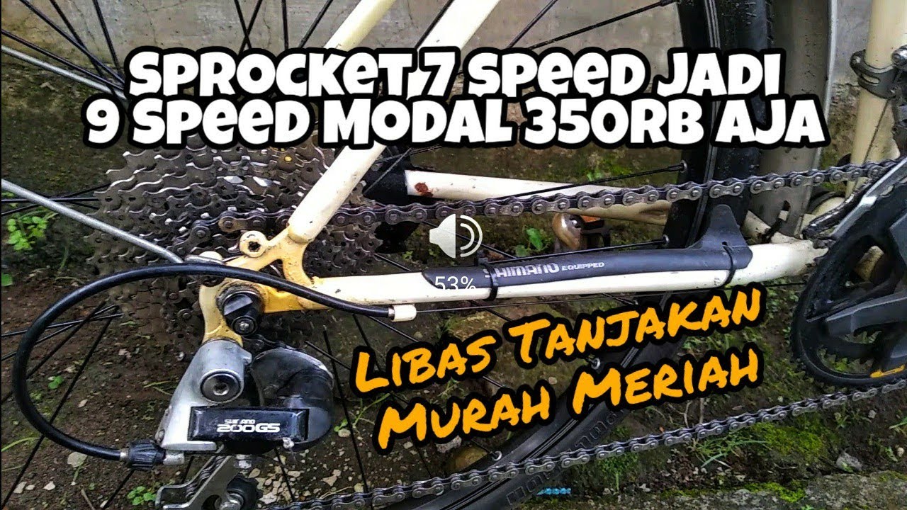 Sprocket 7s Jadi 9 speed di Sepeda Federal Tomcat Bonus Freehub jangkrik