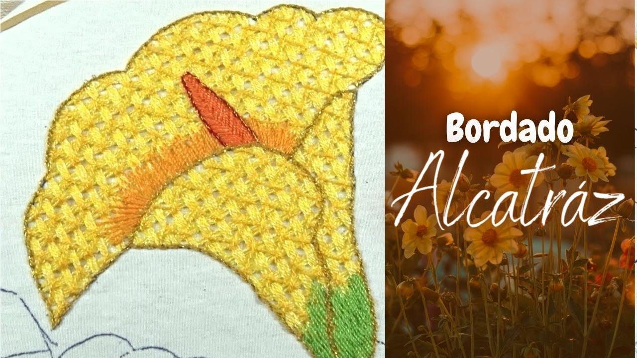 Bordado para flores - ALCATRÁZ | Un Mundo Maravillisa