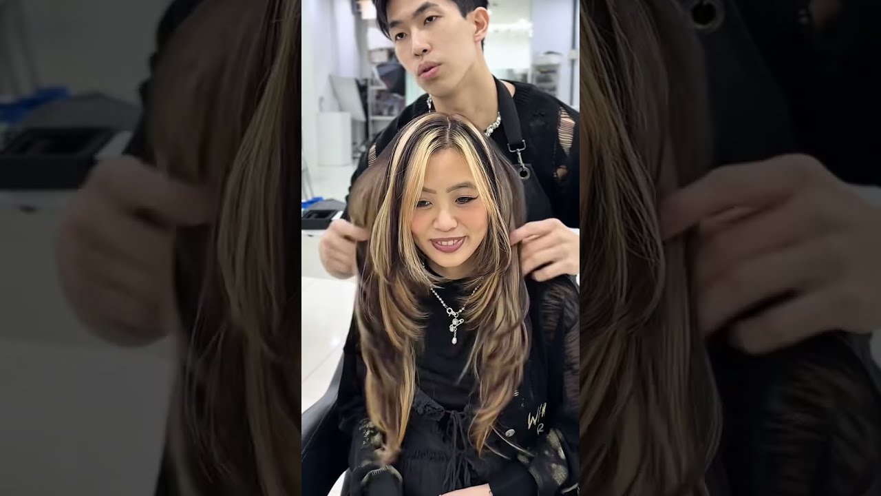 Y2K Chunky Highlights Transformation ✨ | Bold Hair Reveal & Results!