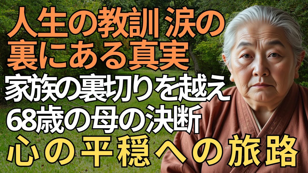 60歳を過ぎて――家族の裏切りが教えてくれた人生の教訓