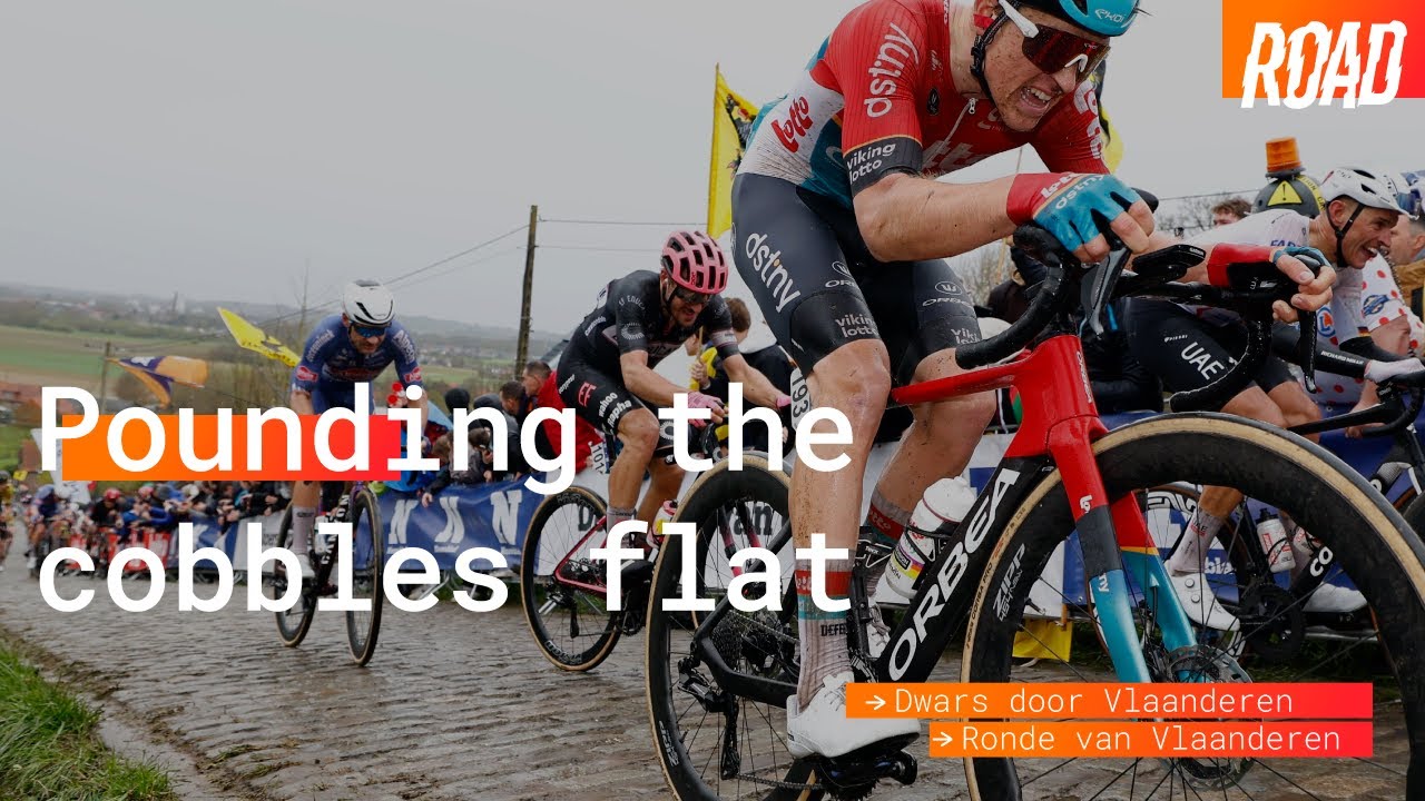 Pounding the cobbles flat | Ronde van Vlaanderen | @Lotto Dstny Cycling Team  | ORBEA ROAD