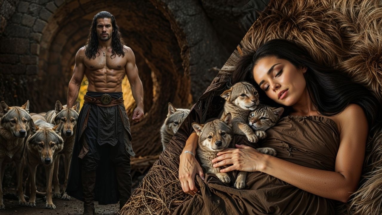 The Alpha King Found Her Sleeping in the Den &mdash; His Pups Were Safe, Fed&hellip; and Curled Around Her Like.