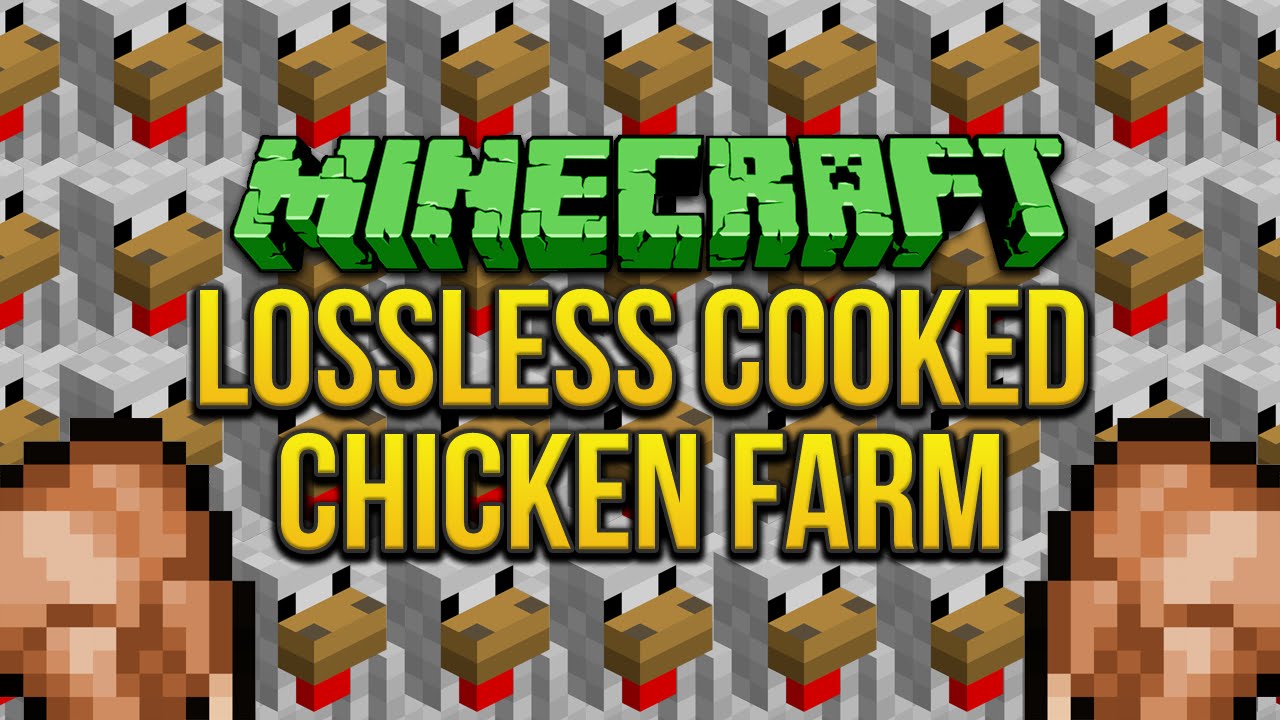Minecraft: Lossless Cooked Chicken Farm Tutorial