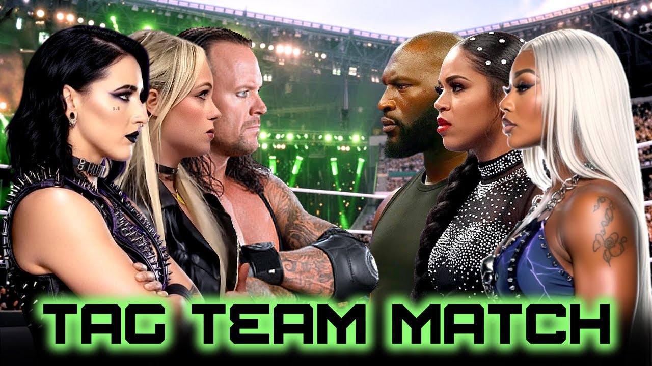 WWE Tag Team Rhea Ripley Liv Morgan & Undertaker vs Jade Cargill Bianca Belair & Omos | 26-Jan-2026