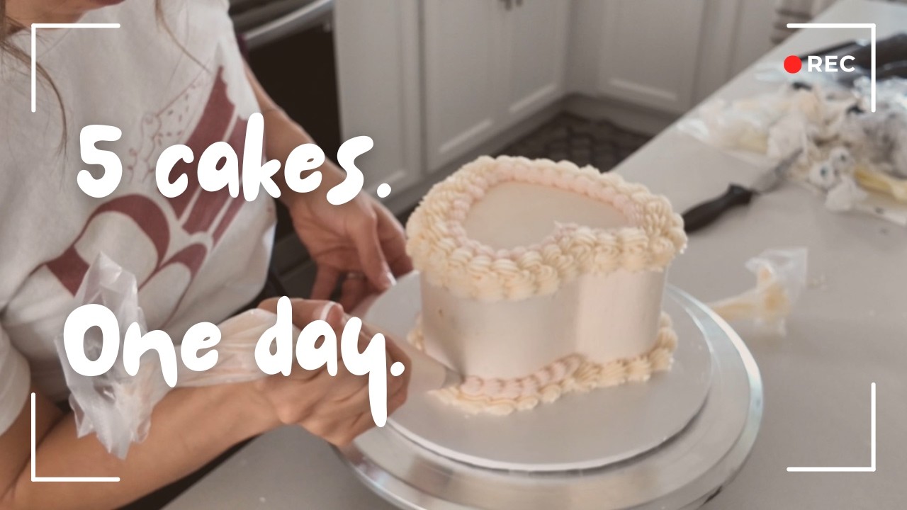 5 Cakes in One Day | Cake Decorating Tips You Need to Know