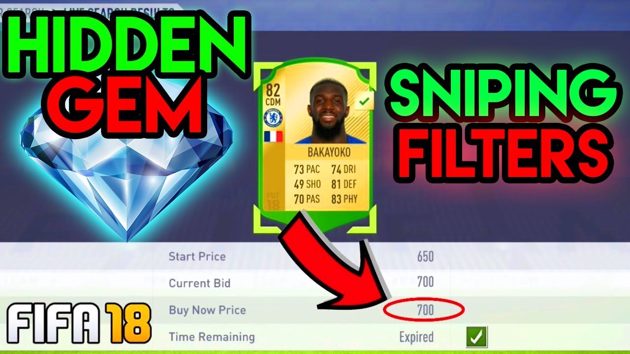 EASIEST PLAYERS TO SNIPE ON FIFA 18 - HIDDEN GEM SNIPING FILTERS! (50-100K AN HOUR!)