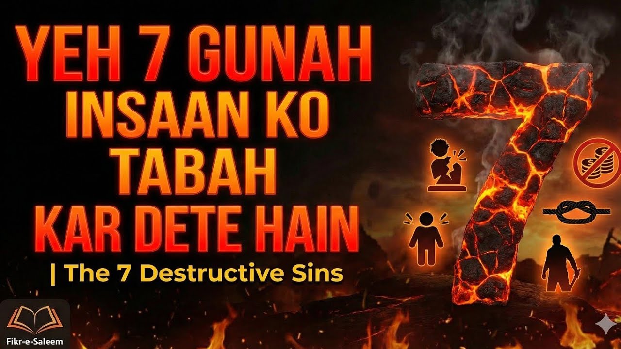Yeh 7 Gunah Insaan Ko Tabah Kar Dete Hain | The 7 Destructive Sins | Fikr-e-Saleem 