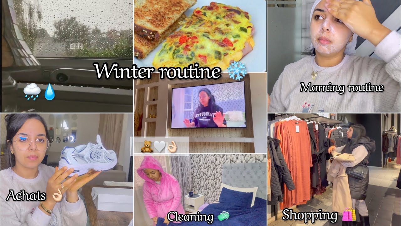 Winter routine❄️روتين مع الوليدات بين المدرسة و الدار👌🏻شغل مكيتقاداش كلشي خدميه بالعقل✨كنوجدلعراضة