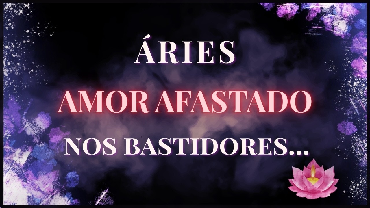 ♈ ÁRIES – ESSA DECISÃO CAIU COMO UM RAIO NA SUA CABEÇA!