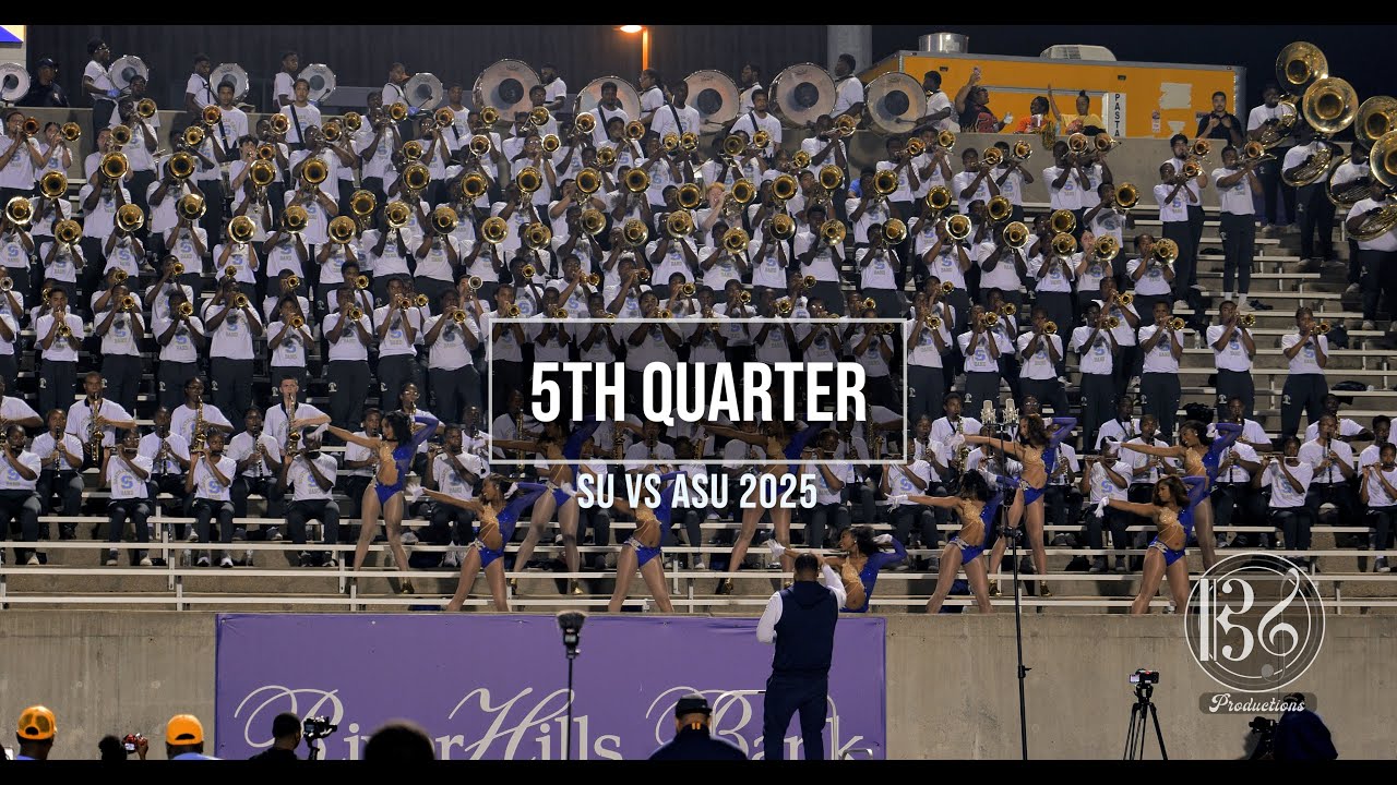 5th Quarter - Alcorn State University VS Southern University Marching Band - 2025 (BEST AUDIO)