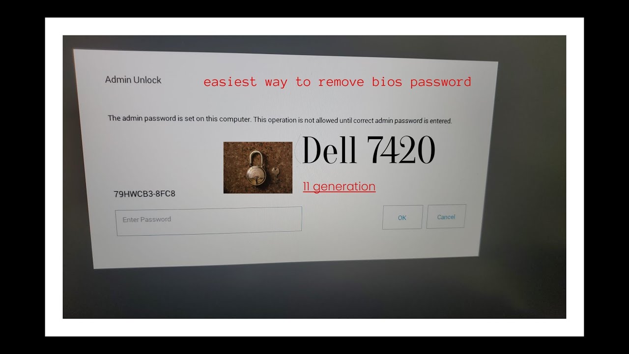 dell latitude 7420 11generation bios password remove/ how to remove dell latitude 7420 bios password