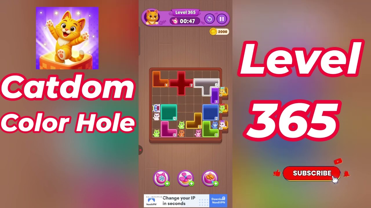 Catdom Color Hole Level 365 Walkthrough [NEW UPDATE] 🐱🟣 | Relaxing Color Puzzle Game | Go Answer