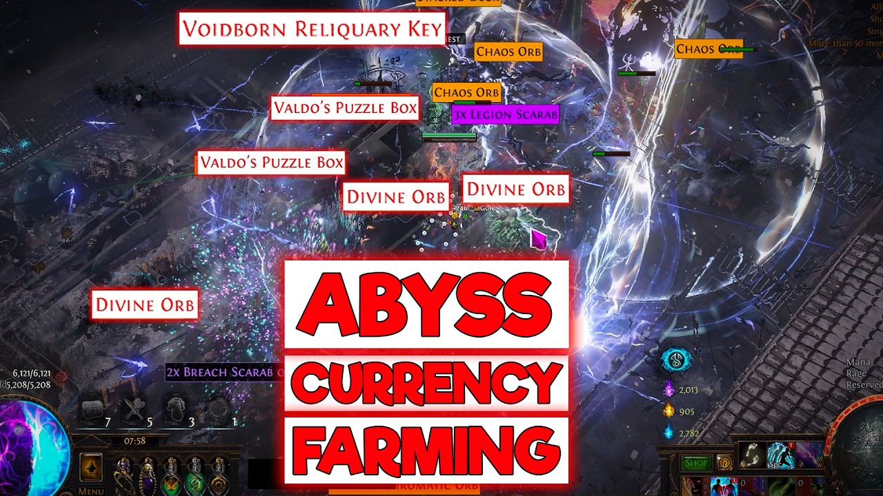 ABYSS & BEYOND CURRENCY FARMING IN PATCH 3.29.1 - POE 3.29 ALLFLAME LEAGUE