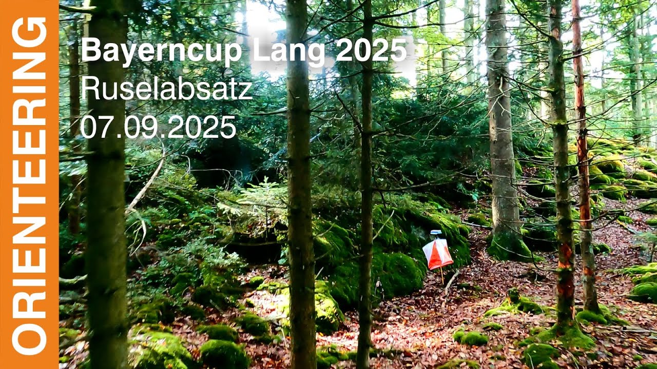 Headcam orienteering | Bayerncup Lang 2025 | Rusel