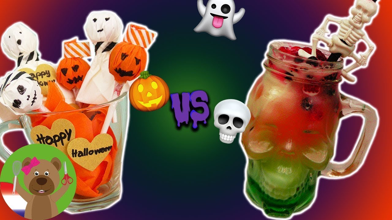 HALLOWEEN versiering en feestideeën | Snoep versieren & griezelige shake maken | DIY challenge