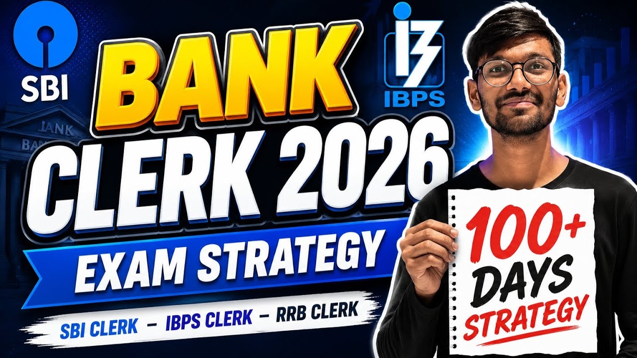 Crack All Clerk Exams 2026-27 🔥 100+ Days Strategy - Harshir Patel