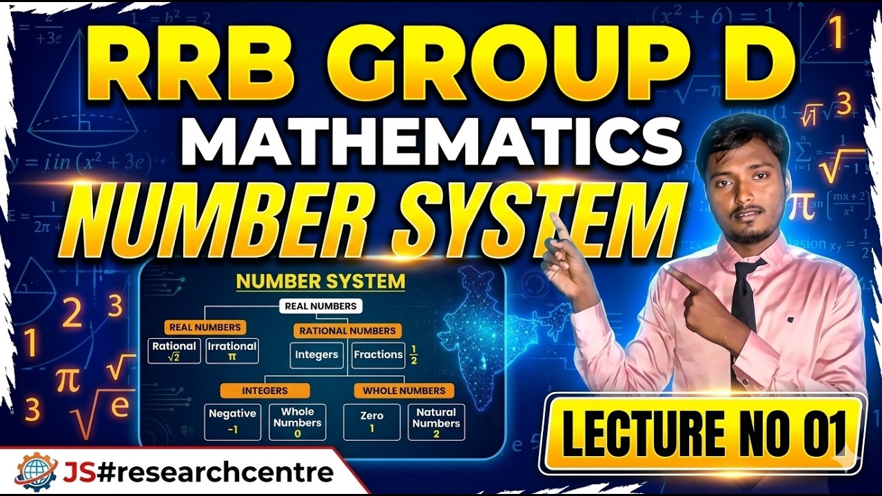 Number System for RRB Group-D 2026 | Basic to Advanced | Railway Math Preparation