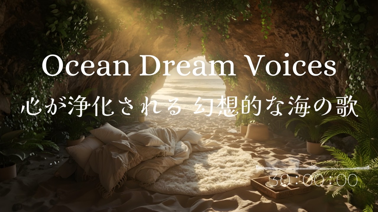 Ocean Dream Voices | 心が浄化される幻想的な海の歌 | 30分タイマー付 | Lofi BGM | リラックス 集中 瞑想 脳内洗浄 |