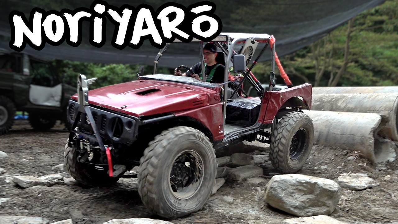 I drove a Jimny on a huge fake mountain