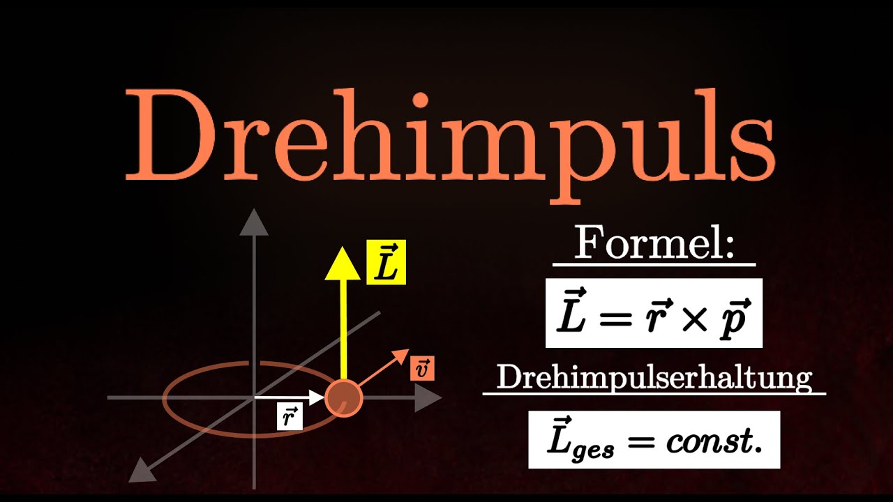 Drehimpuls & Drehimpulserhaltung verstehen! - Berechnungen, Erklärung, Beispiele (Physik)