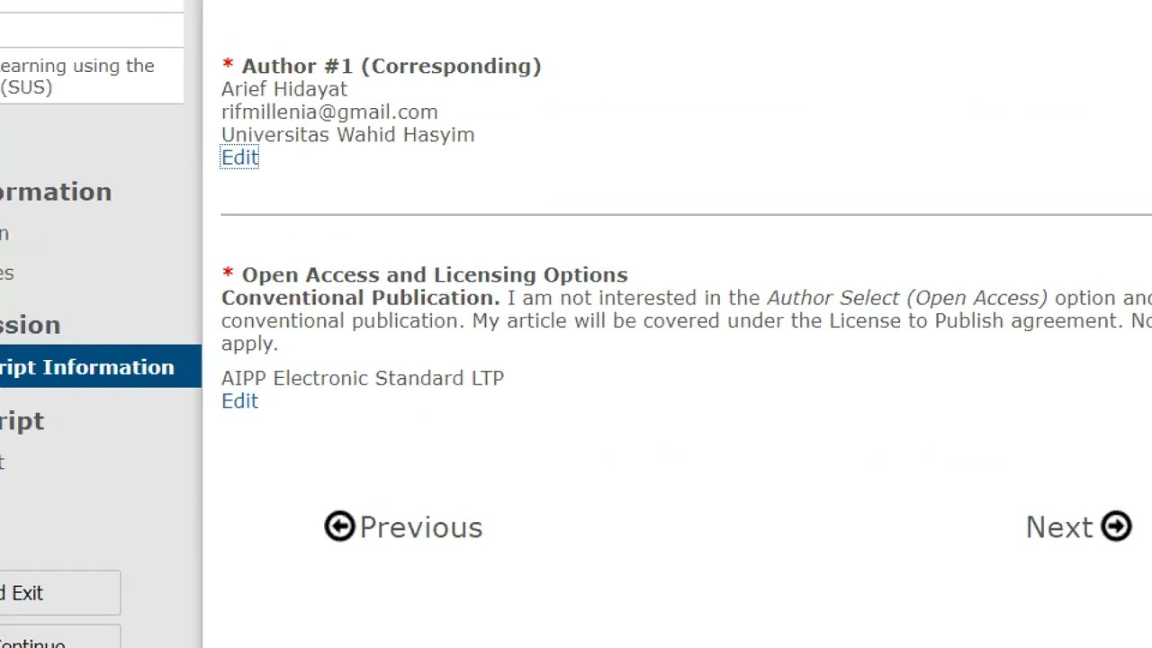Tutorial on Validating Accepted Articles at AIP Conference Proceedings |  ICIMICE 2023).