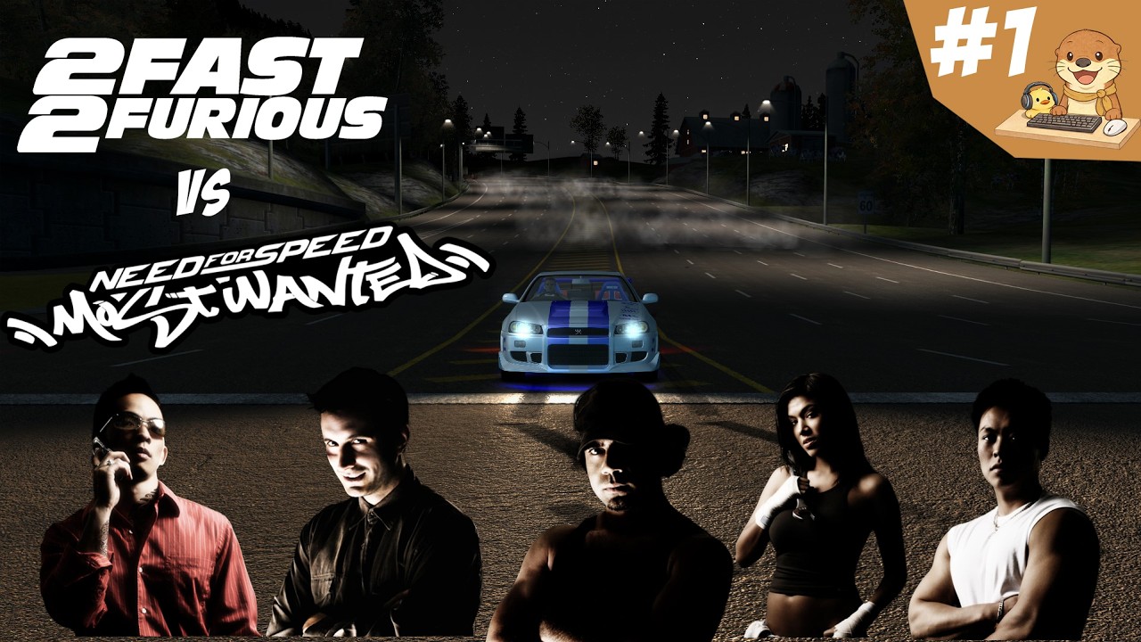 Brian O'Conner vs All Blacklist (15 - 11) - NFS Most Wanted [Night Mode]