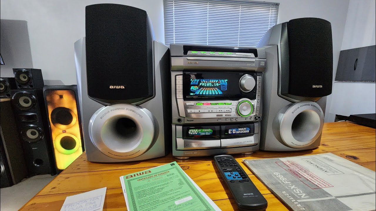 FANTÁSTICO AIWA NSX-F969 DETALHES E FUNÇÕES