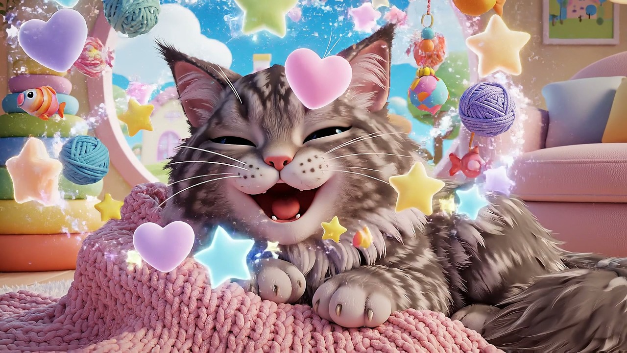 Sleepy Cats Go Purr Purr Purr | Bedtime Lullaby & Soothing Sleep Music