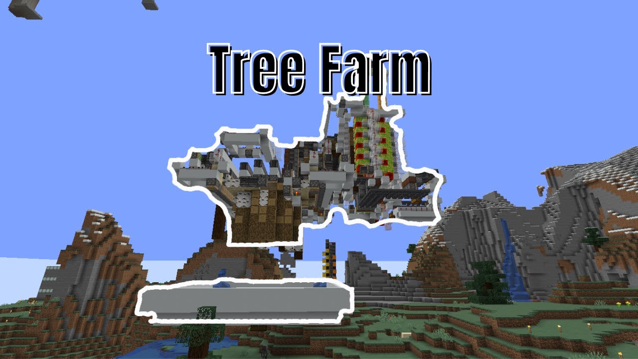 Universal Tree Farm Minecraft 1.16+ (Java)