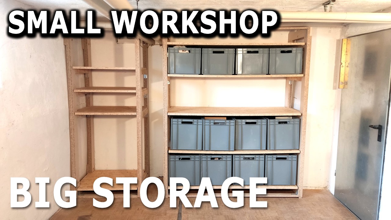 I Built a Massive Workshop Shelf From Old Desks