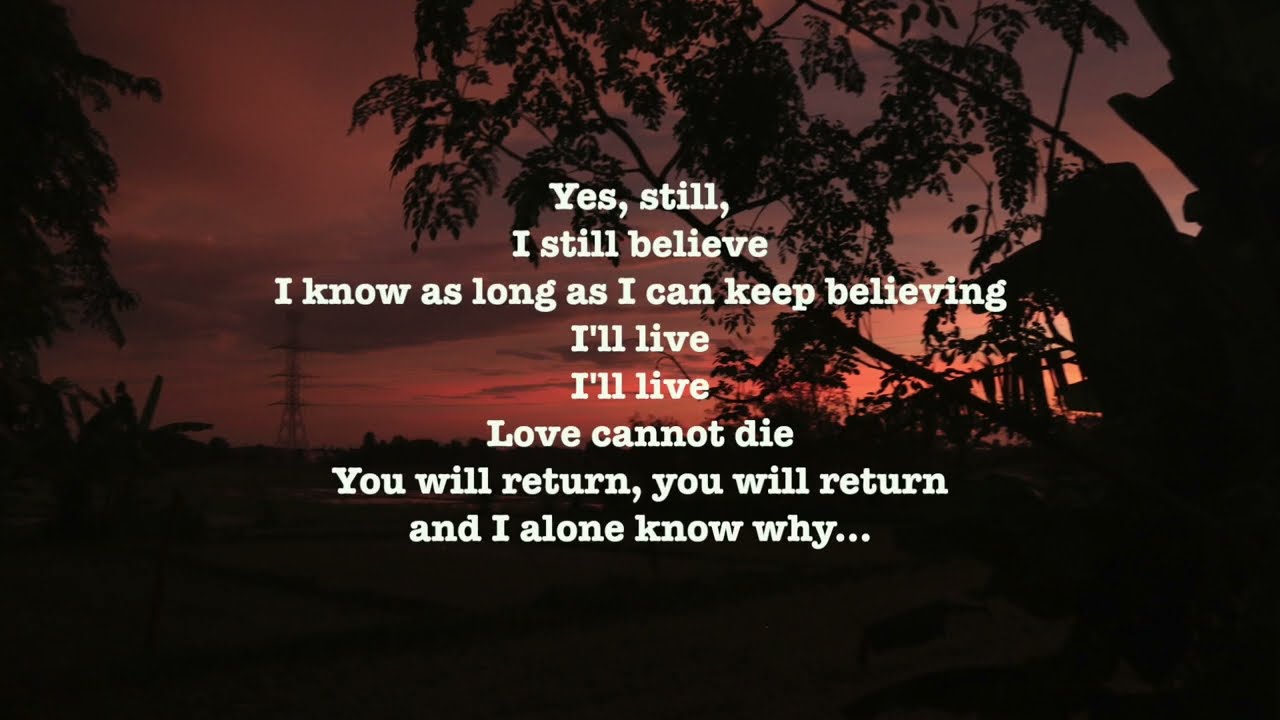 I Still Believe (MIss Saigon- Piano Version)