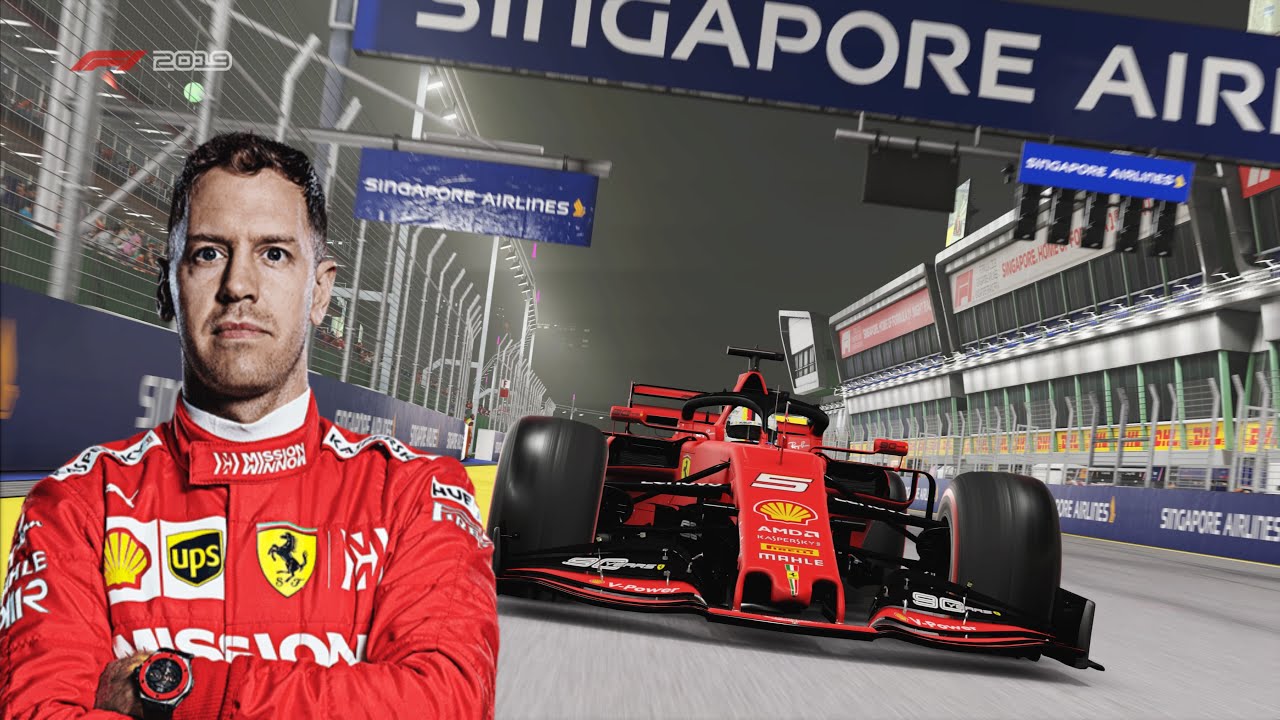 F1 2019 - Sebastian Vettel Gameplay (PS5 HD) [1080p60FPS]