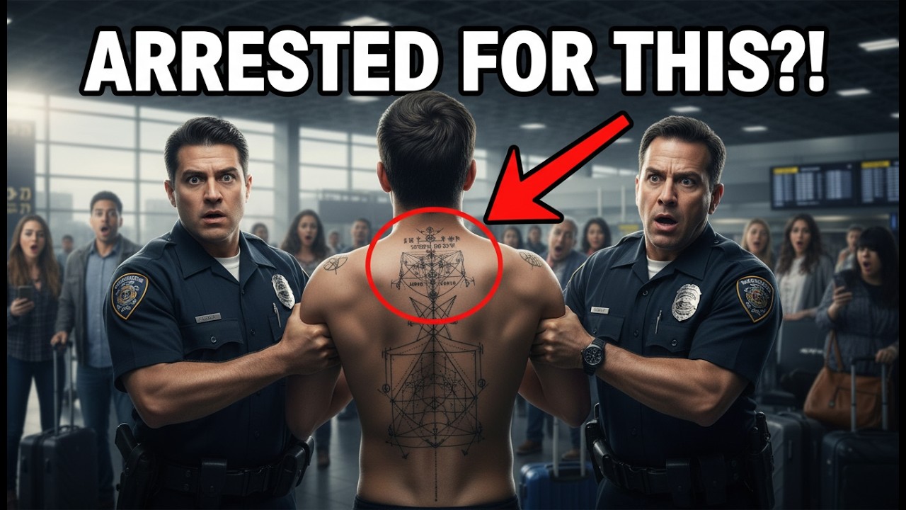 Police Arrest a Tattooed Man at the Airport — Then They Discover What His Tattoo Really Means