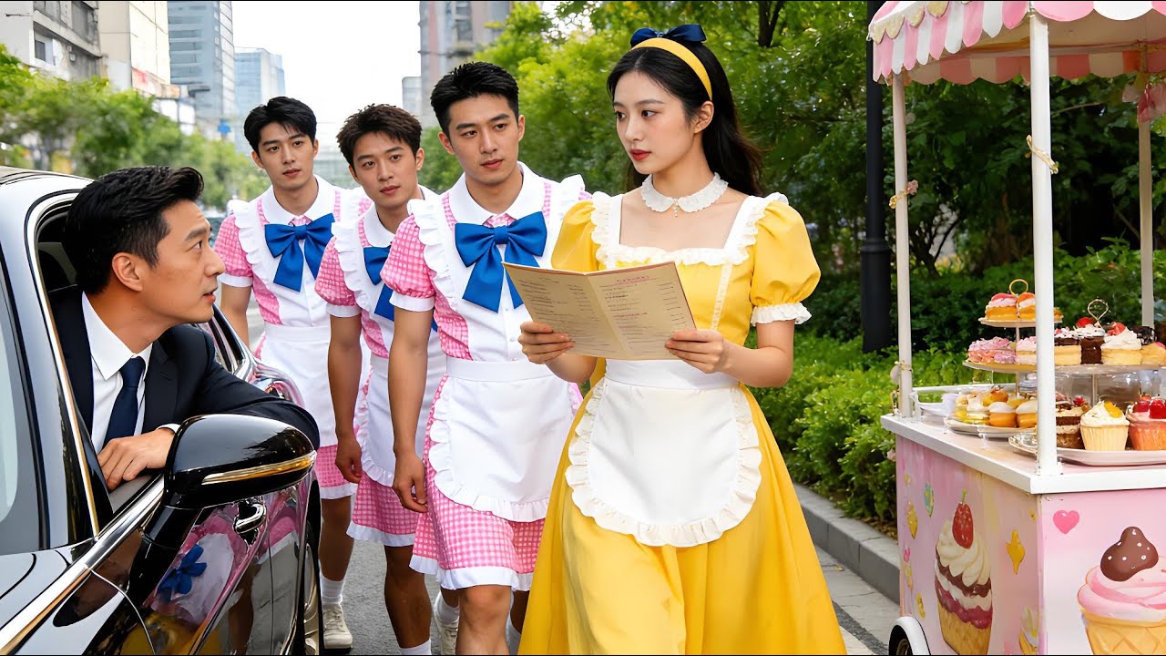 Cinderella wore a maid outfit to attract customers. CEO saw her, fell in love, and the story began.