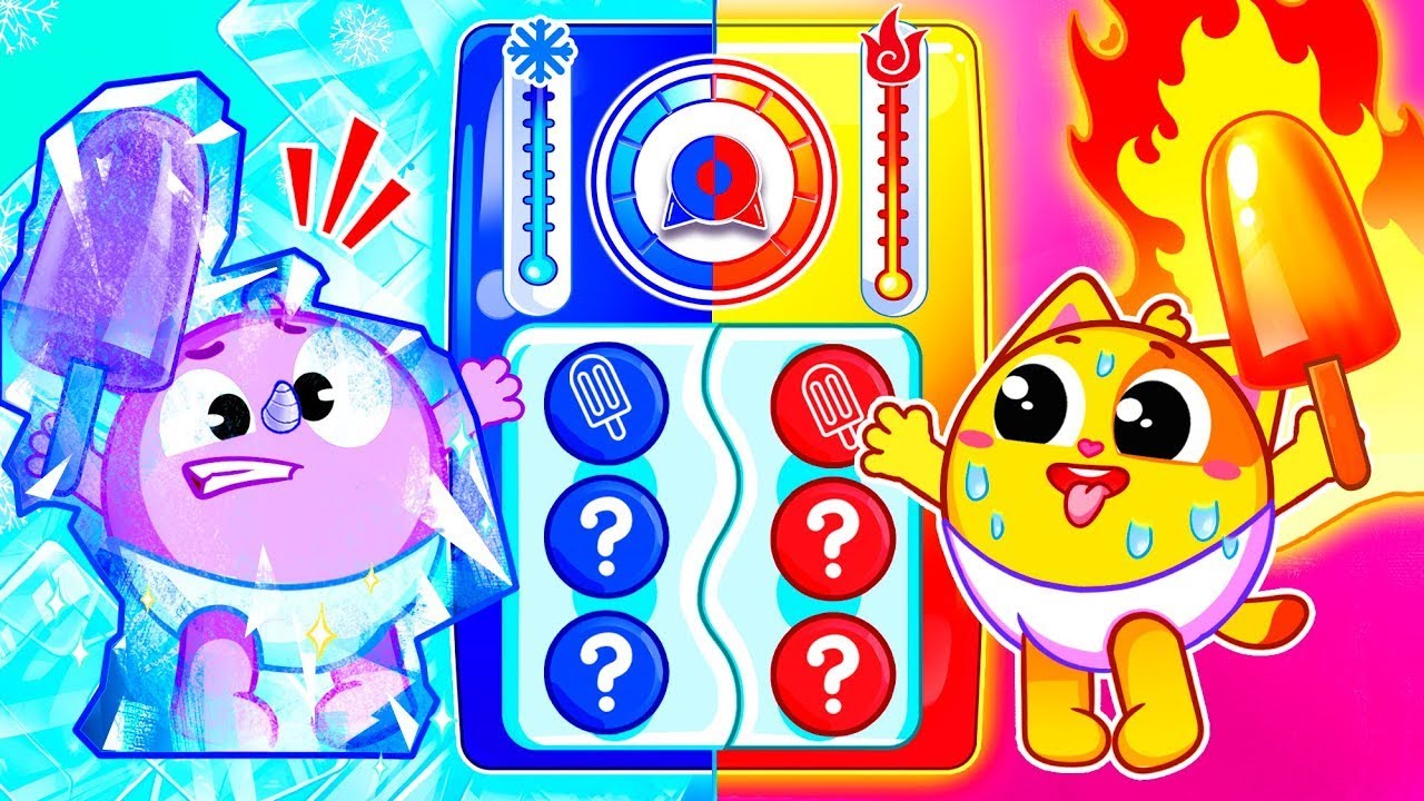 Fire & Ice for Kids | Hot VS Cold | Funny Songs For Baby & Nursery Rhymes by Toddler Zoo Yay!