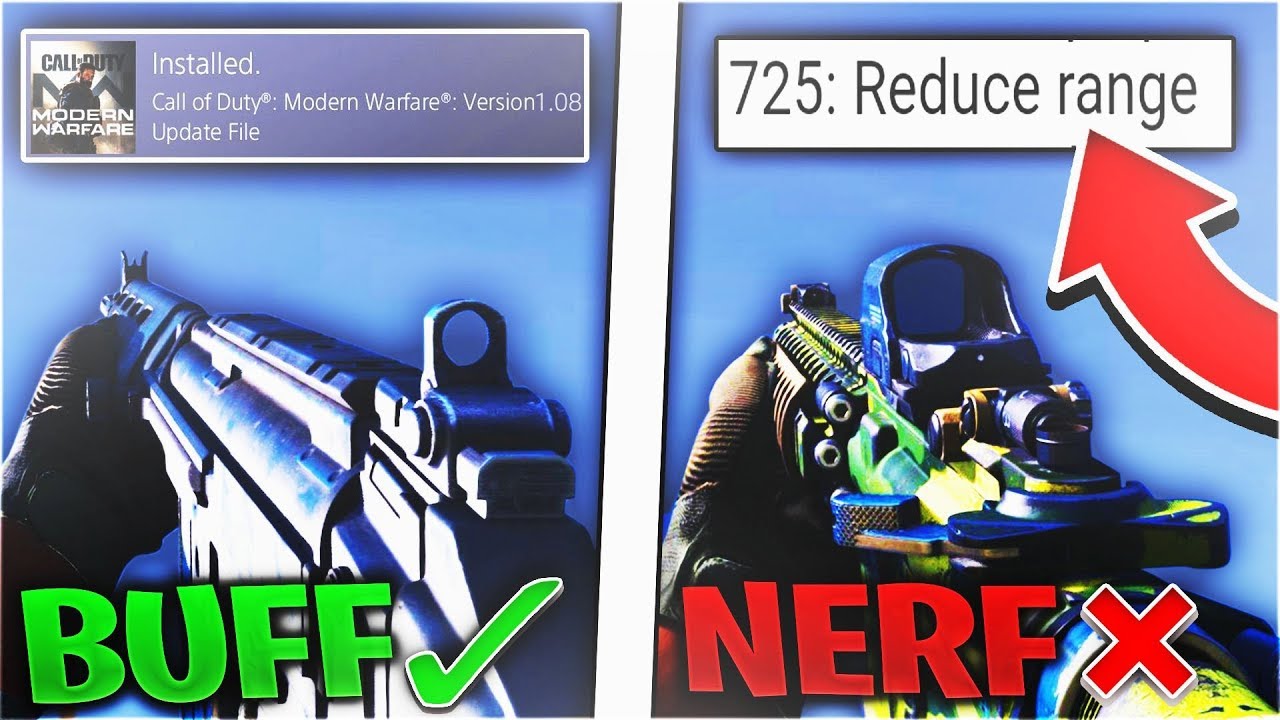 Modern Warfare: NEW 1.08 Patch Notes! END of 725! M4A1 Nerf, Fal Buff (COD MW 1.08 Update)