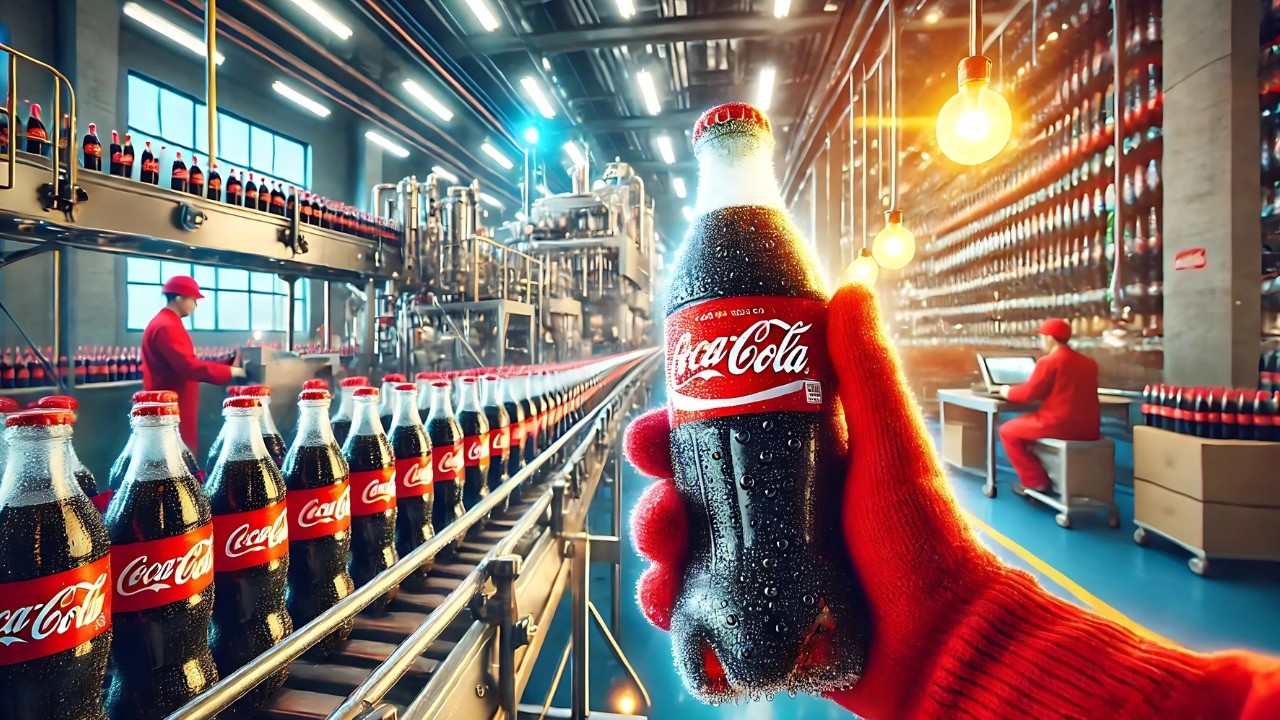 COMO Se FABRICA La COCA COLA🥤 PRODUCCION INDUSTRIAL 🏭