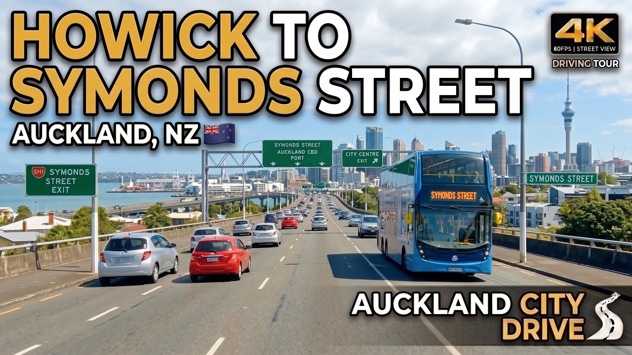 Howick to Symonds Street Drive | Auckland, New Zealand 🇳🇿 | 4K Driving Tour
