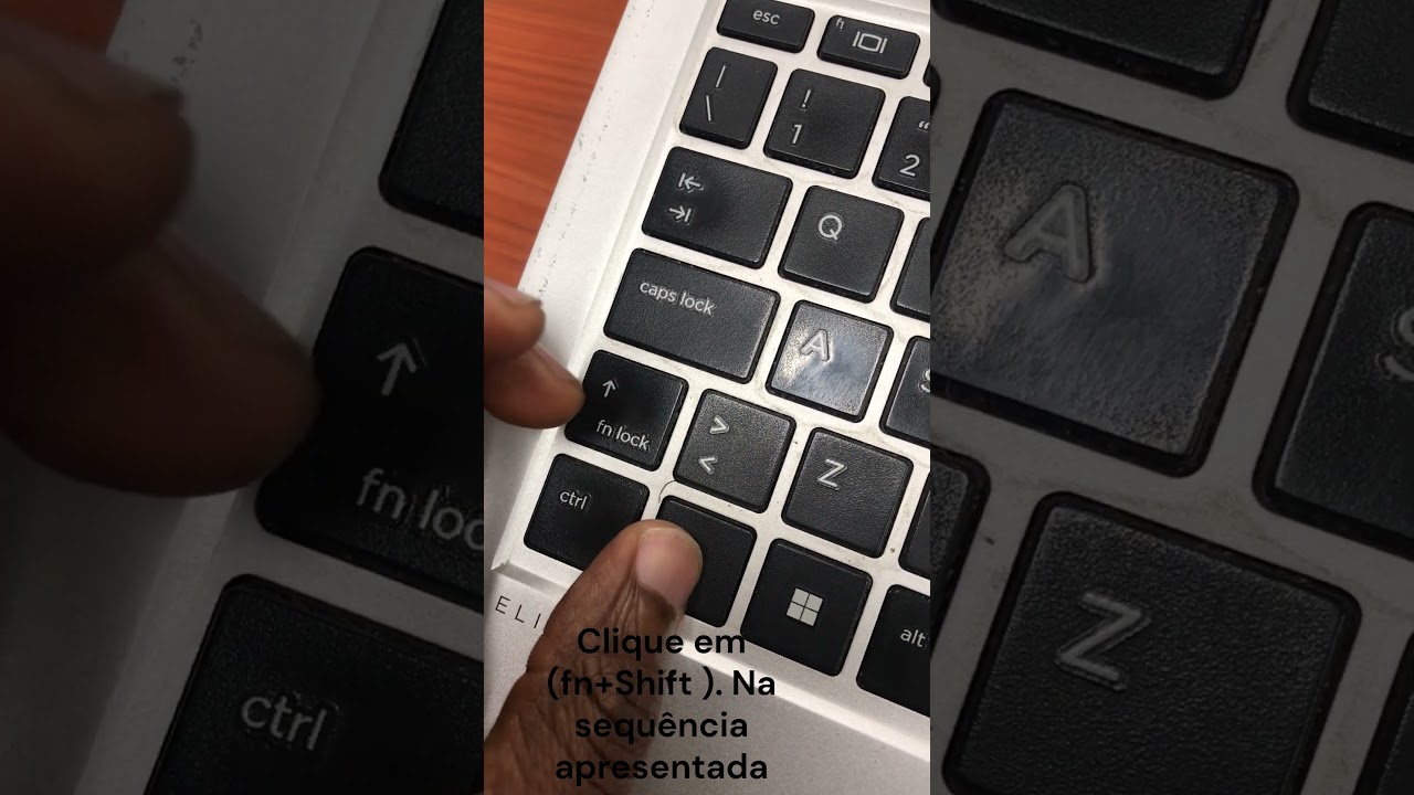 Como #bloquear  ou #desbloquear  Tecla de Fun&ccedil;&atilde;o (fn) no laptop de marca HP