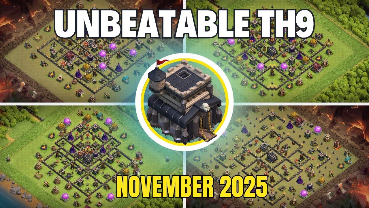 New INSANE TH9 Base Copy Links | Best Town Hall 9 War/Trophy/Farming Base Layouts  - Clash of Clans
