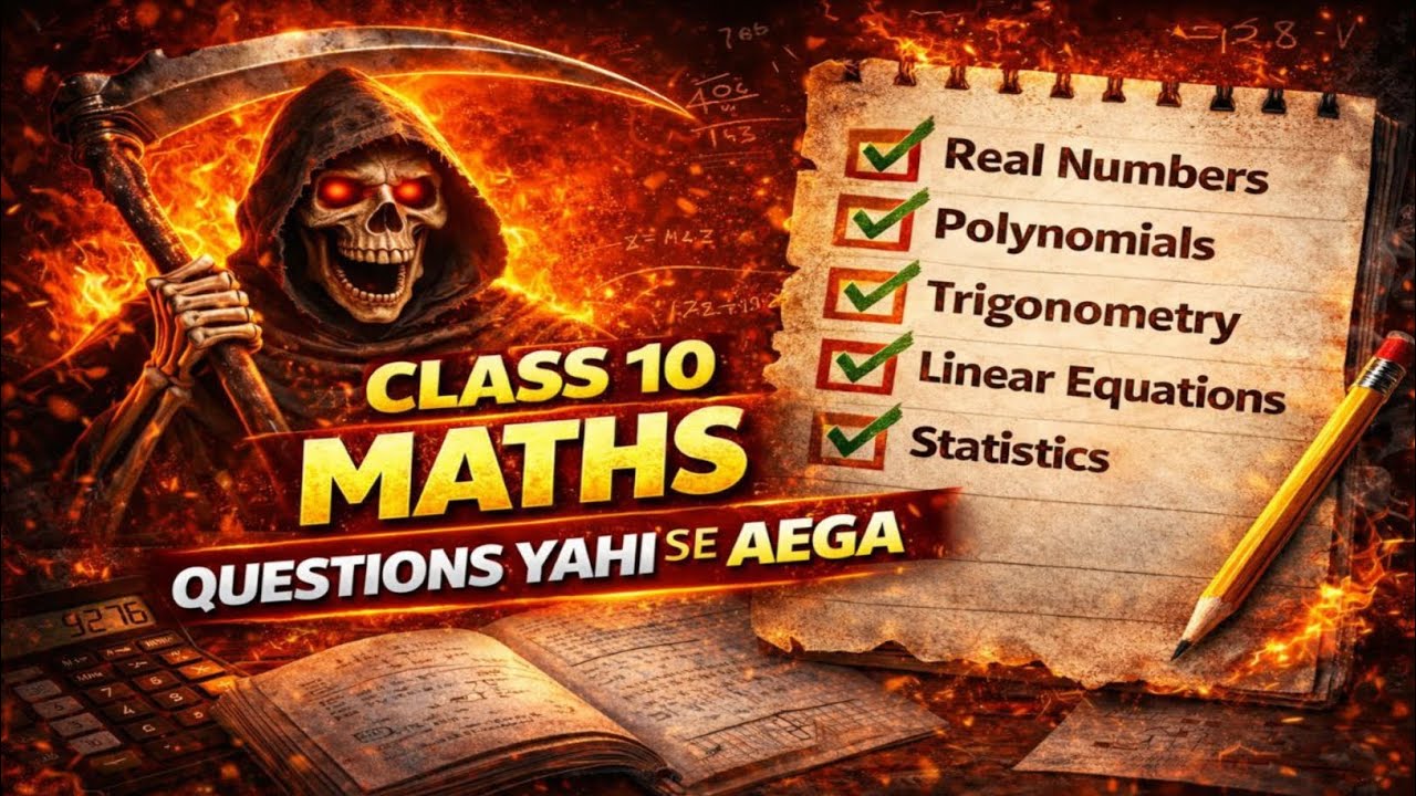 Maths Board Exam 🔥 Paper Yahi Se Aayega | Bas Ye Chapters Karlo | Last Time Strategy