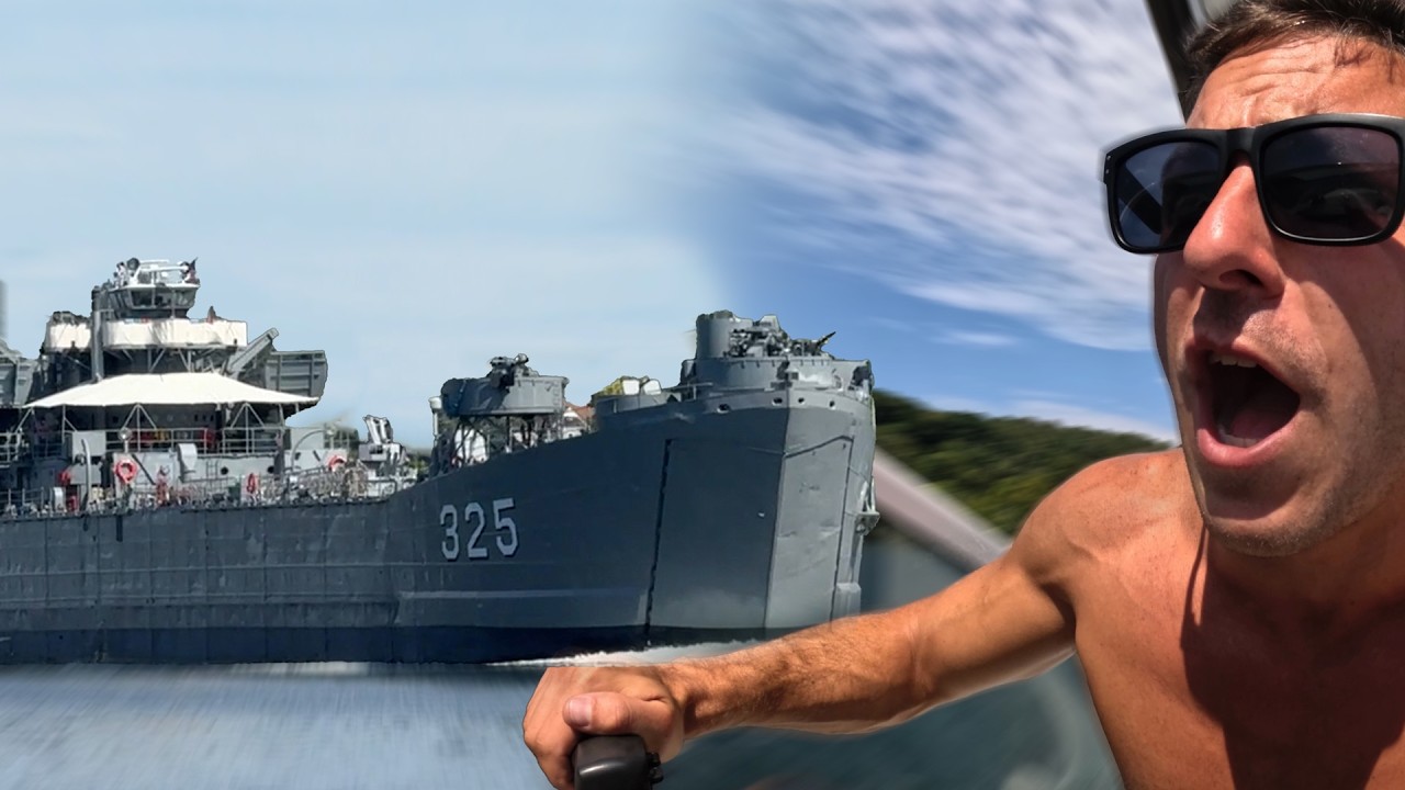 Chasing Down a Warship in my Yacht