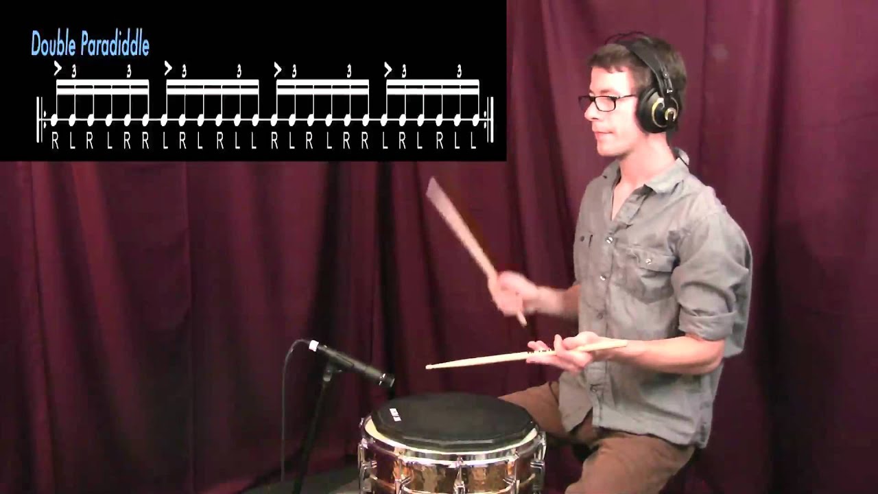 Drum Tutorial| Paradiddle, Double Paradiddle, Triple Paradiddle, and Single Paradiddle-diddle