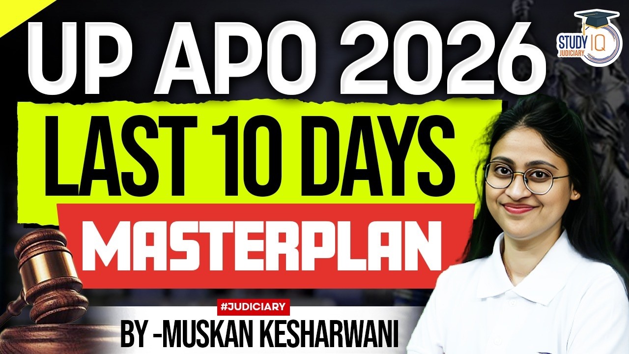 UP APO 2026| Last 10 Days Strategy|What to Study? | Muskan Mam