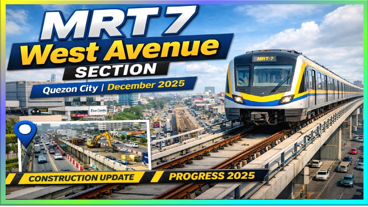 ✪ MRT 7 West Avenue Section – Quezon City | Progress Update | December 2025