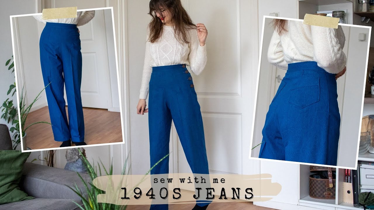 Создаём винтажные джинсы 1940-х годов 👖🧵 Шейте вместе со мной