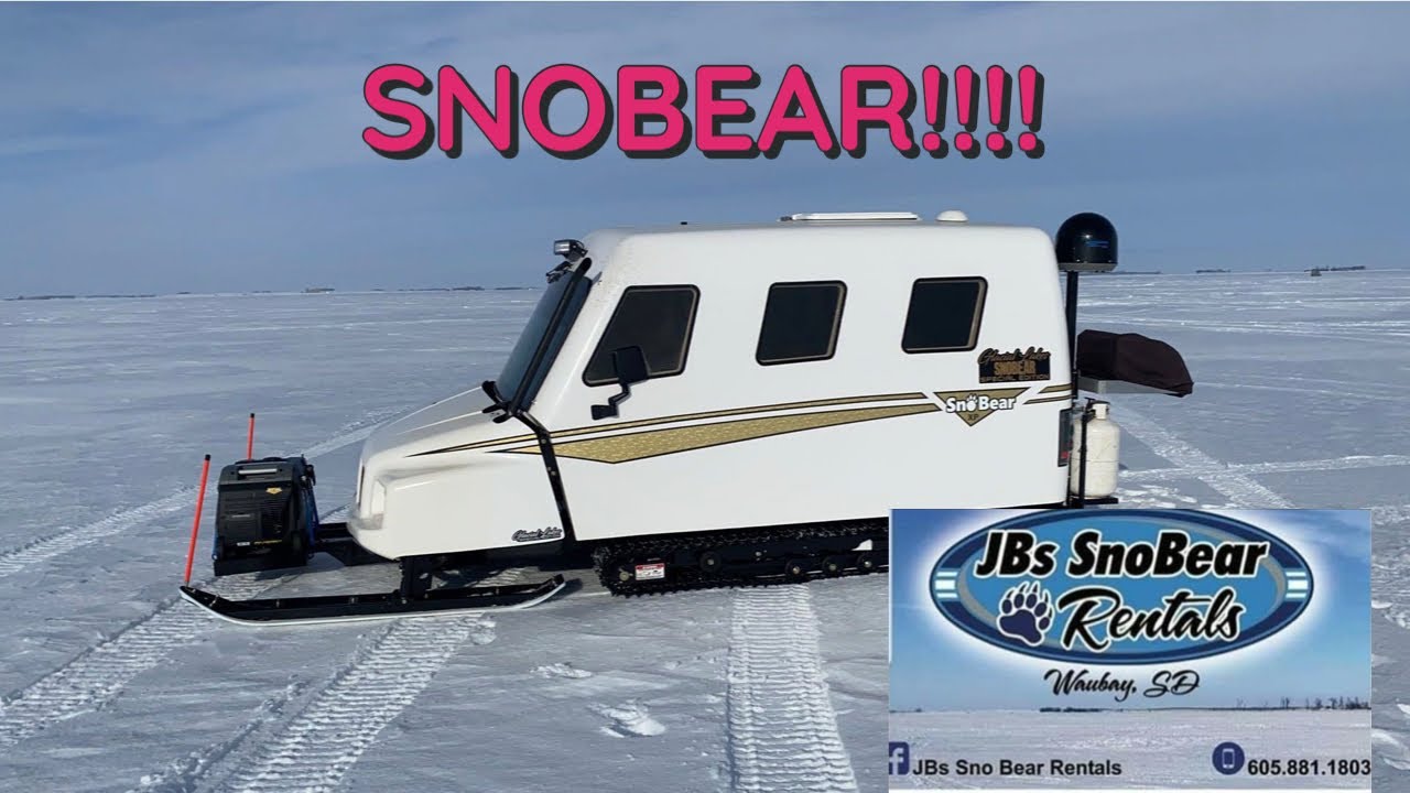 My FIRST Time ICE FISHING In A SNOBEAR!!