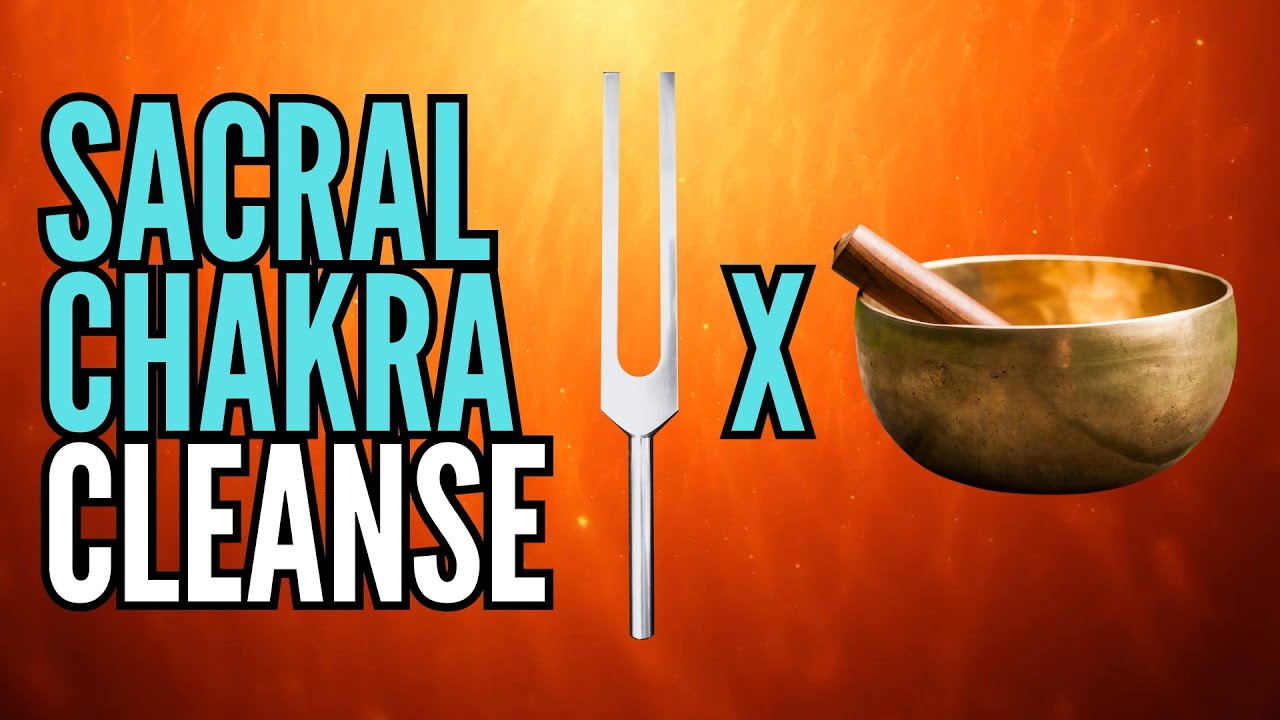Sacral Chakra Cleanse 🟠 288 Hz Tuning Fork x Singing Bowl to Ignite Creativity!