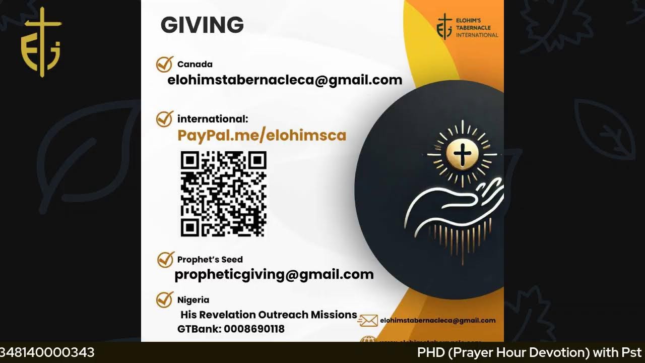 Prayer Hour Devotion (NA) Sat21stFeb2026 with Paul Olashore