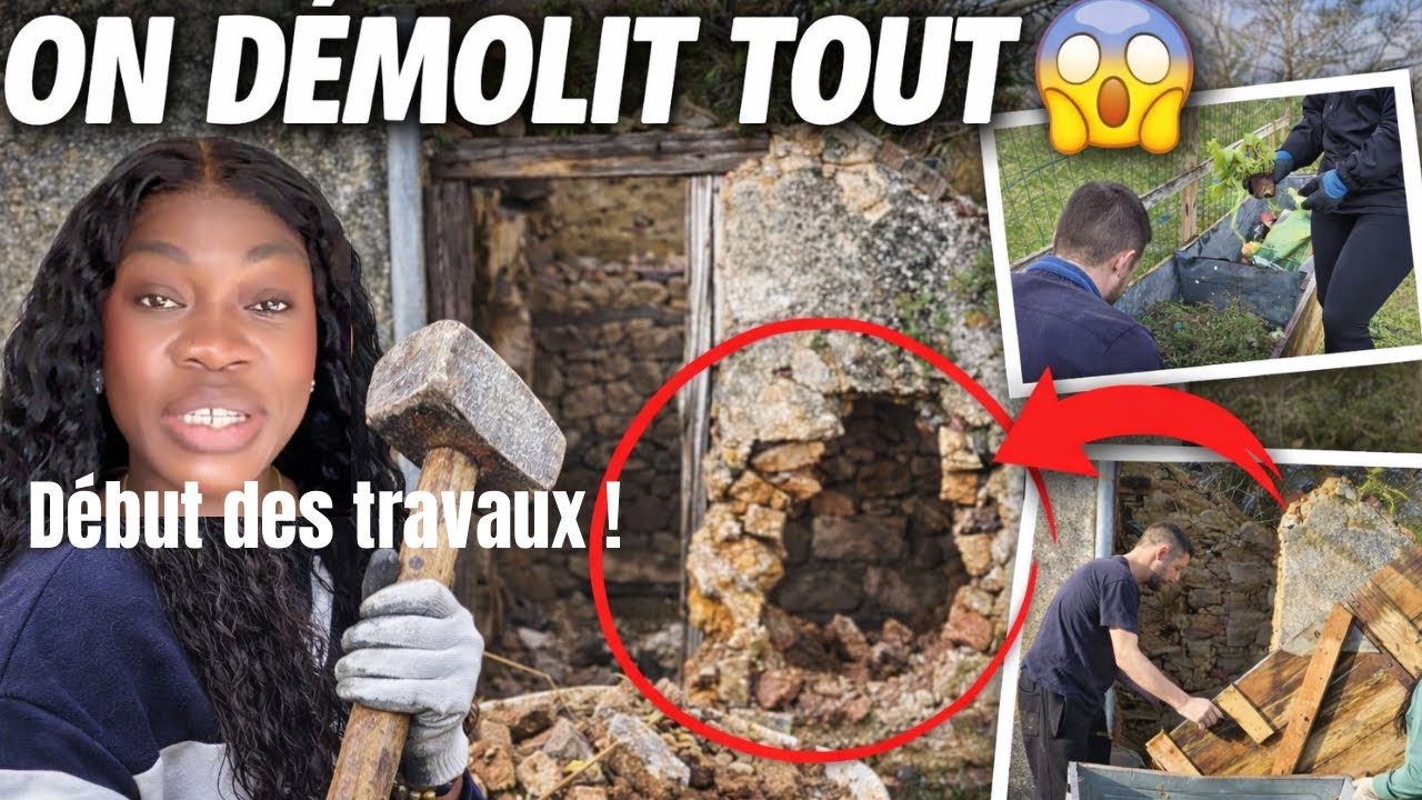 On démolit tout 😱 Début des travaux de notre maison | Vlog famille